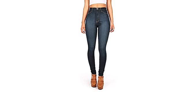 high waisted jeans for pear shaped