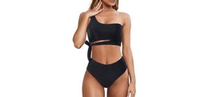 Mooslover Women's One Shoulder - Athletic Build Swimsuit