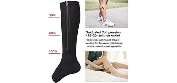 Zipper Compression Socks for Seniors (November-2023) – Your Wear Guide